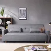 Image de Copenhague canapé scandinave convertible 3 places en tissu gris