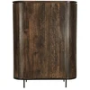 Image de Menton-buffet haut 115 cm en bois massif brun