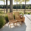 Image de Lot de 2 chaises de jardin en teck lombok