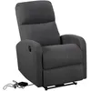 Image de Fauteuil électrique inclinable relax gris anthracite