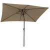 Image de Parasol droit hapuna rectangulaire 2x3m taupe