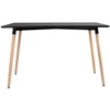 Image de Table rectangulaire 120 × 70cm noire pia