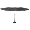 Image de Parasol double 2,7x4,6m linai gris