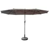 Image de Parasol double 2x4m linai taupe