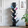 Image de Bibliothèque 8 étagères inclinées noire simone