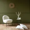 Image de Fauteuil en tissu bouclette écru helmi