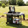 Image de Barbecue duo au gaz vesuvio - 3 brûleurs + plancha 3 brûleurs