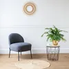 Image de Fauteuil en tissu boucle gris helmi