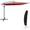 Image de Parasol déporté molokai carré 2,7x2,7m terracotta + housse