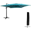 Image de Parasol déporté molokai rectangulaire 3x4m bleu + housse