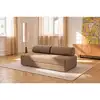 Image de Canapé droit modulable et convertible 3 places - tissu tweed