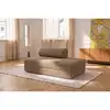 Image de Canapé droit modulable et convertible 2 places - tissu tweed