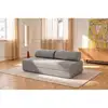 Image de Canapé droit modulable et convertible 3 places - tissu tweed