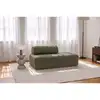 Image de Canapé droit modulable et convertible 2 places - velours côtelé xl