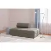 Image de Canapé droit modulable et convertible 2 places - tissu lisse