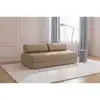 Image de Canapé droit modulable et convertible 3 places - tissu lisse