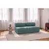 Image de Canapé droit modulable et convertible 3 places - tissu lisse