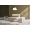 Image de Canapé droit modulable et convertible 2 places - tissu lisse