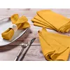Image de Serviette de table - lin et coton jaune