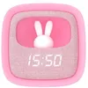Image de Réveil et veilleuse billy clock rose pour enfant - mob