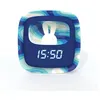Image de Réveil et veilleuse billy clock bleu pour enfant - mob
