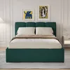 Image de Baltimore lit coffre style nuage led 160x200cm velours vert