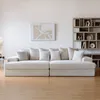 Image de Cardiff canapé 4 places assise profonde en velours côtelé beige