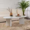 Image de Azos table basse ovale blanche 119x60cm