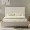 Image de Cambridge lit en tissu bouclettes beige 140x190