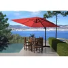 Image de Palatino ensemble parasol terracotta 3x3m et 4 dalles à lester