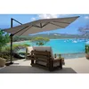 Image de Cesare bundle parasol 3x4m déporté rotatif gris + housse