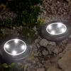 Image de Lot de 8 balise solaires rondes gris decky
