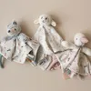 Image de Doudou mouchoir bébé blanc 34x34 cm