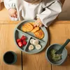 Image de Coffret repas silicone 4 pièces vert