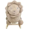 Image de Lion à bascule beige