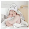 Image de Sortie de bain bébé blanc 70x70 cm
