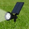 Image de Spot solaire projecteur noir spiky