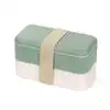 Image de Lunch box rectangulaire 2x500ml vert