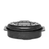 Image de Cocotte ovale en acier émaillé, roaster - 2,2l - graniteware