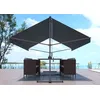Image de Iseo store banne double pente 4 x 3 m gris
