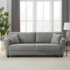 Image de Lucerne canapé 4 places en tissu gris clair
