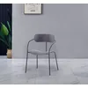 Image de Alexia lot de 4 chaises gris foncé design