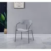 Image de Alexia lot de 4 chaises gris clair design