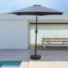 Image de Come parasol gris rond 2,5 x 2,5 m