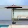 Image de Amalfi parasol marron rond 266 x 266 m led