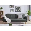 Image de Nora canapé scandinave convertible 3 places en tissu gris foncé