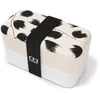 Image de Lunch box rectangulaire 2x500ml plume