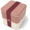 Image de Lunch box carrée 2x850ml rose