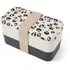 Image de Lunch box rectangle 2x500ml leopard