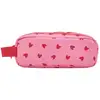 Image de Trousse double compartiment coeurs rouges